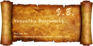 Veszelka Bernadett névjegykártya
