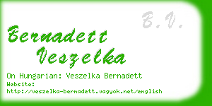 bernadett veszelka business card